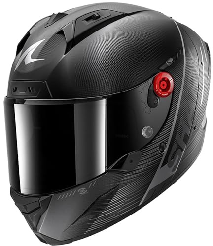 SHARK, Integraler Motorradhelm AERON SPEED-TECH Carbon Anthracite Black DAK, M