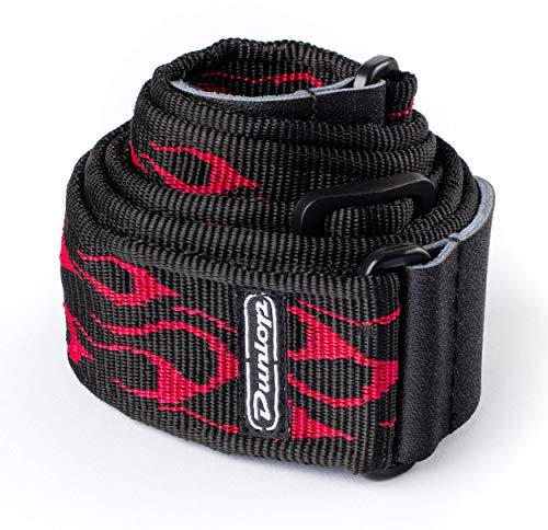 Jim Dunlop Gitarrengurt Rote Flamme