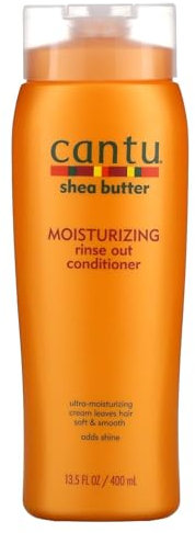 CANTU - Feuchtigkeitsspendender Rinse Out Conditioner - Ultra-feuchtigkeitsspendend - Reduziert Haarbruch - Reine Sheabutter - Weiches & glattes Haar - 400 ml