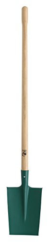 Leborgne, Bêche Dame à Rebord, Bords Arrondis, Léger, Manche de 100 cm en bois certifié 100% PEFC, Tête Acier de 1,7 mm, Bêche légère, compacte et maniable