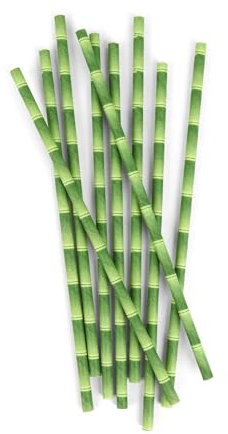 Kikkerland KKCU75 Paille en Papier Bambou Lot de 144 Pièces