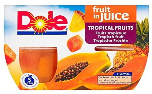 Dole Tropical Fruit in Juice, 4 x 113g