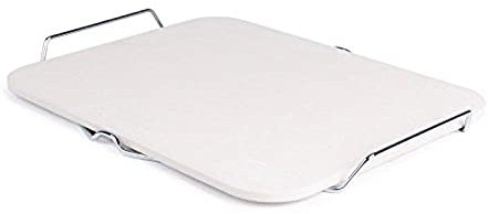 Eddingtons - Piedra rectangular para pizza, con estante de metal