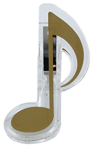 Notenklammer Achtelnote goldfarben - Schönes Geschenk für Musiker