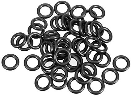 sourcing map Nitrilgummi O-Ringe Metrisch Dichtung Dichtungsring Dichtungen, 8mm AD 5mm ID 1,5mm Breite, Packung von 50