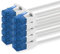 1aTTack.de 660134 Cable de red Cat 6, categoría 6, 2 m, cable de conexión, cable delgado (diámetro pequeño, muy flexible), 1000 Mbit/s, 10 unidades, color blanco