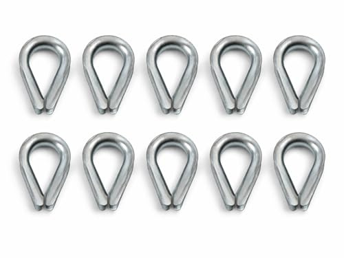 Kauschen Kausche Drahtseil Seilkauschen für Seil verzinkt (10, 3 mm)