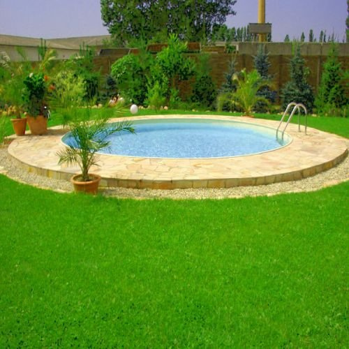 Schwimmbecken Rundpool Fun-Zon 350 x 150 cm Stahlwandpool, Rundbecken