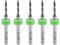 sourcing map PCB Drill Bits 1.8mm Tungsten Carbide Rotary Tool Jewelry CNC Engraving Print Circuit Board Micro Drill Bits 1/8 Inch Shank 5 Pcs