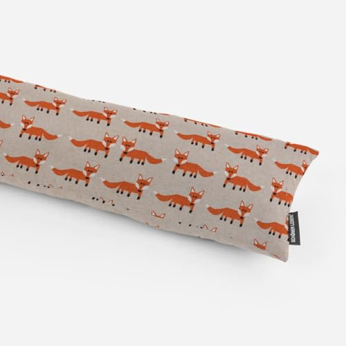 SCHÖNER LEBEN. Zugluftstopper Fuchs Natur orange weiß schwarz, Auswahl:120cm Länge