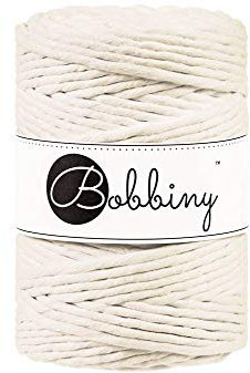 Bobbiny XXL 5 mm einlagige Makramee-Schnur (Natur) 100 m