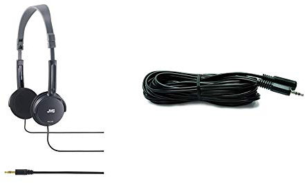 JVC HA-L50B Mini/leggere & Metronic 470052 Prolunga Audio Stereo Jack, Nero