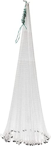 Ron Thompson Wurfnetz 150/150cm Monofiles, Gewichtet, Nylon/Polyethylen, Metallgriff, Transparent, Fischen, FISHING_NET, Net