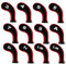 NC Golf Iron Head Covers, 12pcs Golf Head Covers, Zipper Golf Club Head Covers with Number Tags for Ping Titleist Callaway Taylormade Cobra
