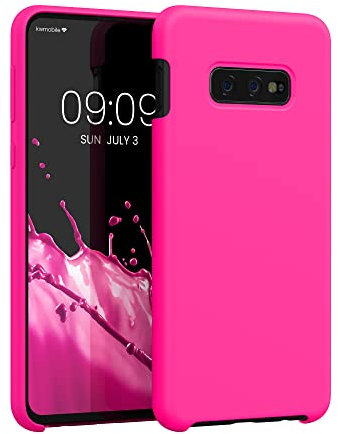 kwmobile Housse Compatible avec Samsung Galaxy S10e Coque - Housse de téléphone Protection Souple en TPU Silicone - Rose Fluo
