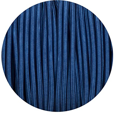 1 Meters / 3.28FT Braided Cables, LEDSONE 2 Core Electrical Cable, Vintage Braided Flex Cable Fabric Electrical Wire for DIY Lamps Industrial Pendant Lights Lighting Appliances (Dark Blue)