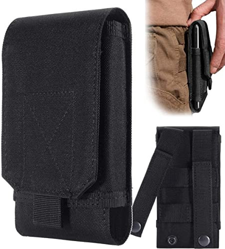 Cordura Gürtelschlaufe für iPhone 7/8 SE 2. (2020) 3. Generation (2022) 12/13 Mini Universal Army Molle Gürtelschlaufe Holster Case mit Klettverschluss