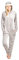 CityComfort Jumpsuit Damen Kuschelig Fleece Einteiler Schlafanzug Onesie Damen S-XL (Faultier Beige, L)