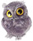 mookaitedecor Amethyst Crystal Carved Owl Figurine Ornament Cute Purple Room Decor Reiki Healing Crystal Animal Gift, Resin Stone Sculpture Statue Good Luck Desk Decor Crystal Owl Gift for Women Men