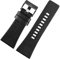 SZCURC 22-32 mm Armband aus echtem Leder.Stilvolles und atmungsaktives Ersatzband, Schwarz 2, 32 mm