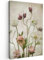 MuchoWow© Leinwandbild Groß 80x120 cm XXL Dekoration Wohnzimmer Vintage Bilder Aufhängen Wall Decoration Living Room Wohnungs Deko Moderne Blumen - Frühling - Garten - Trockenblumen