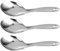 Kichvoe 3 Piezas Cuchara De Arroz Cucharas De Metal Cucharas Para Cocina Eléctrica Portátil Cuchara Para Hacer Arroz No- Sartén Antiadherente Antiguo Acero Inoxidable