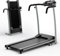 KOMFOTTEU Klappbares Laufband für Zuhause, Tragbare Laufmaschine 12 km/h, 2 PS, Walking Pad mit 12 Programme/LCD-Anzeige/550W, Home Treadmill Elektrisch 100kg tragbar (Schwarz)