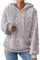MJGkhiy Felpa Donna Pile con Cappuccio Invernale Caldo Peluche Sweatshirt Termica Fleece Pullover Felpe Elegante Jacquard a Manica Lunga Hoodies Tops Morbido Teddy Peloso Felpa Casual