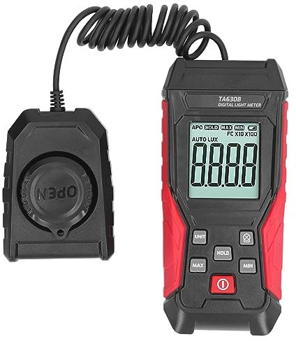 Digitales Lichtmessgerät, Digitales Beleuchtungsstärke-Lichtmessgerät, 200000LX Messbereich Lux-Messgerät, Hochpräzises Digitales Beleuchtungsstärke-Messgerät, Lichtmessgeräte
