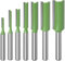 thirei 7Pcs Straight Router Bits, 6mm Shank Tungsten Steel Straight Milling Cutter, Straight Flush Trim Tools, for Cutting Wood, DIY Woodworking