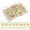 D Rings for Picture Hanging, 50 Pcs Metal D Ring Picture Hangers with Screws Picture Hanging Kit D Rings Heavy Duty Canvas Hooks