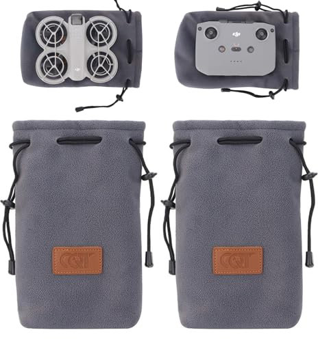 Fenmaru wasserdichte Tasche Case für DJI NEO Drohne, Aufbewahrungstasche aus verdicktem Flanell für DJI NEO RC-N3, Schutzt Tragetasche für DJI NEO Zubehör (2pc)