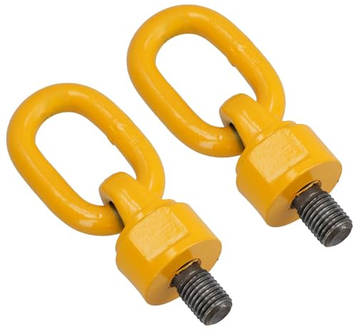 M10 x 18mm Swivel Rotating Lifting Point Eye Bolt with Ring 0.5t Capacity 2pc