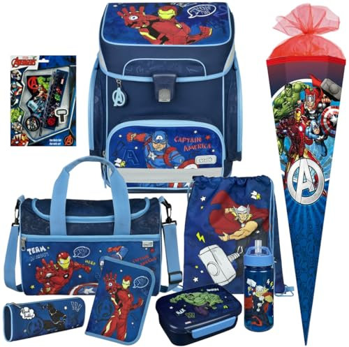 Generisch Scooli Undercover Schulranzen-Set EasyFit 10 tlg. Avenger