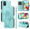 Bravoday Handyhülle für Samsung Galaxy A51 4G Hülle, Premium PU Lederhülle Klappbar Tasche Klapphülle mit Magnet Kartenfach Standfunktion Schutzhülle für Galaxy A51 4G, Grün