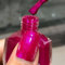 Nail Varnish - Hot Pink Nail Polish - Glossy Holographic Nail Varnish - Shimmer Pink Long Lasting & Quick Dry Nail Polish for DIY Nail Art