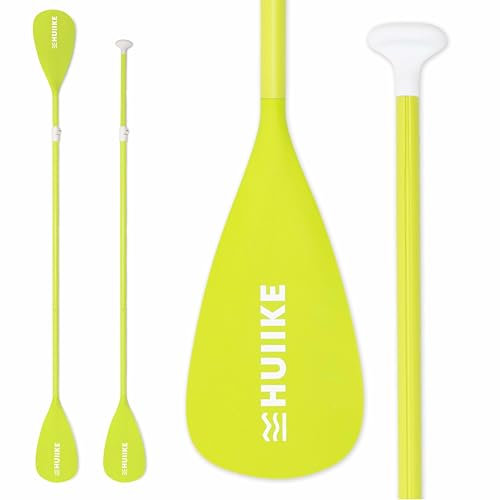 HUIIKE Remo Paddle Surf 2 en 1 de Aluminio Remo Doble Paddle Surf 4 Piezas Desmontable para Pádel Sup Board Hinchable | Pala Ajustable de Fácil Transporte para Kayak y Padel, Set Accesorios Sup
