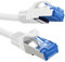 InLine 72614W Câble patch Cat.6A, S/FTP, TPE (LSZH), CCA, PoE, LAN, Ethernet, câble réseau RJ45 Gigabit, blanc, 1,5 m