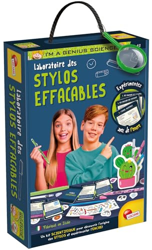 Lisciani – I'm A Genius – Labor für radierbare Stifte – Set mit wissenschaftlichen Experimenten für Kinder von 7 – 12 Jahren – Wissenschafts-Set für Kinder – pädagogische Aktivität – Chemie-Box
