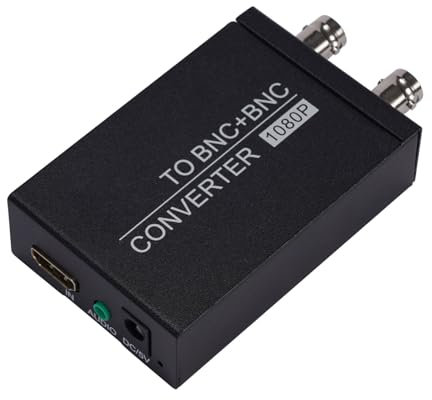 Laikoutd Adattatori Convertitore Segnali BNC da HDTV A BNC per Le Convertite BluRay Player E Game con Migliora Convertitore BNC Stabilità Elaborazione Video