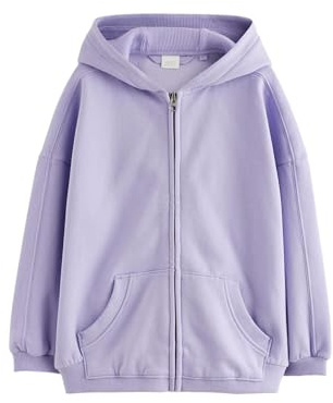 NEXT Mädchen Standard Kapuzenjacke mit durchgehendem Reißverschluss Dusky Purple 16_Jahre