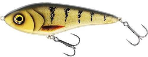 Westin Jerk - Jerkbait, Gewicht:60g, Länge:14cm, Farbe:3D Amber Perch, Laufverhalten:Suspending 0,2-1m