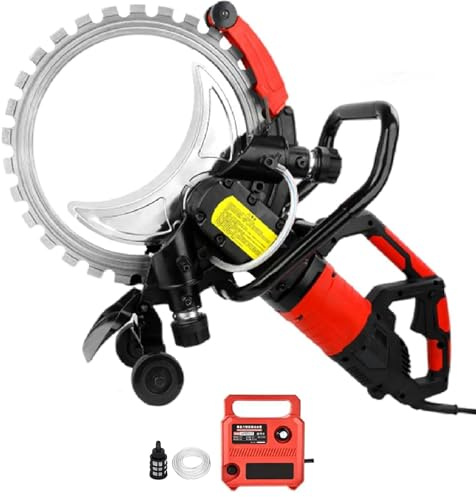 Scie à Anneau pour Béton Coupe-béton, Machine de Découpe Murale à Scie Annulaire, scies à béton 8980W/9500W, Profondeur Coupe 29CM,3 000Tr/Min, Coupe sans Poussière,pour Couper Pierre, Brique