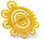 Aristo Abrundungsschablone Radien AR5020 (Format 162 x 162 mm vereint Radien von 0,5 bis 40 mm, Tuschekante) orange-transparent