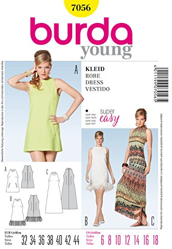 Burda Style Sewing Pattern B7056 Misses' Dress