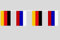 U24 Flaggenkette Deutschland - Russland 6,20 m Fahne Flagge Fahnenkette Freundschaft