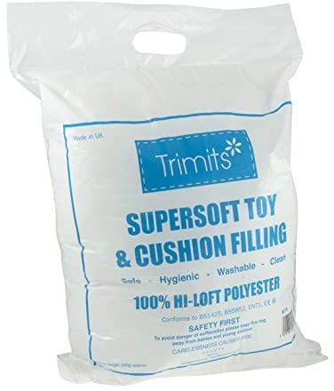 Trimits Supersoft Toy and Cushion Filling 200g, 100% Hi-Loft Polyester, Washable