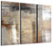 Abstraktes Wandbild beige rötlich 3x40x90cm dreiteiliges Wandbild auf Leinwand und Keilrahmen fertig zum aufhängen - Unsere Bilder auf Leinwand bestechen durch ihre ungewöhnlichen Formate und den extrem detaillierten Druck aus bis zu 100 Megapixel hoch aufgelösten Fotos