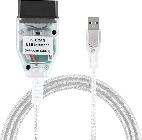 LZLRUN K+CAN K+DCAN Strumento Diagnostico Auto Cavo OBD Interfaccia USB con Interruttore per BMW con FT232RL NCS Codifica Winkfp Tool32 Programing