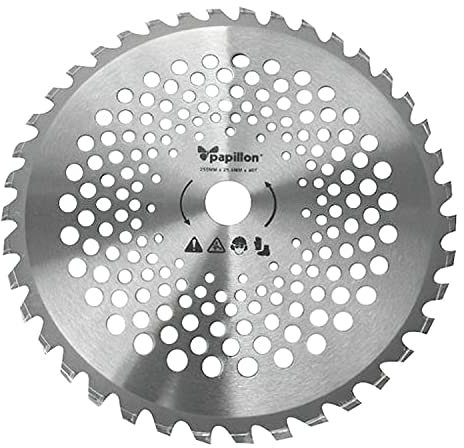 Disco Acciaio 40 Denti Tungsteno Per Decespugliatori Mm 255 Giardinaggio Macchine